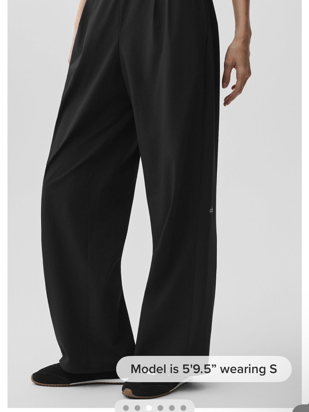ALO Yoga Black Wide-Leg Flow Pants